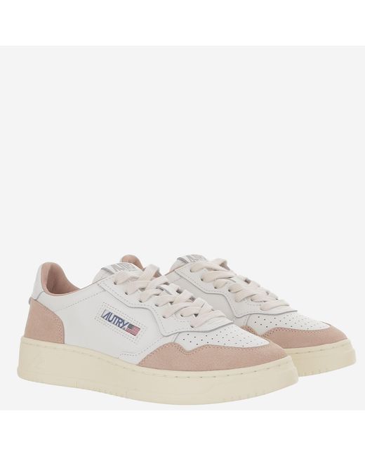 Autry White Sneakers Medalist Low Leather Trainers