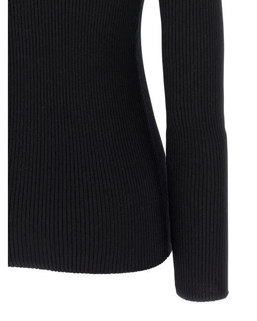 Brunello Cucinelli Black Monile Hooded Sweater