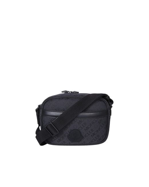Moncler Black Cross-Body Tech Bag for men