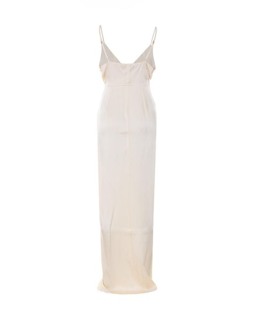 Elisabetta Franchi White Dresses Acetate
