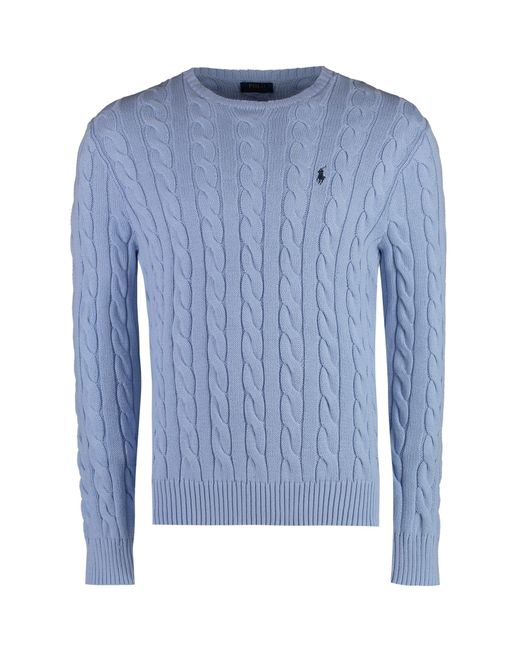 Polo Ralph Lauren Blue Crew-neck Wool Sweater for men