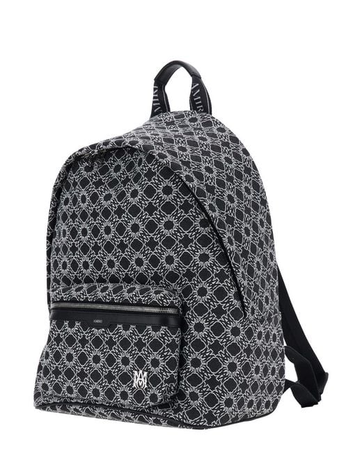 Amiri Gray Backpack Ma Quad Tech Fabric Backpacks for men