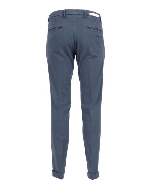 BRIGLIA Blue Trousers for men