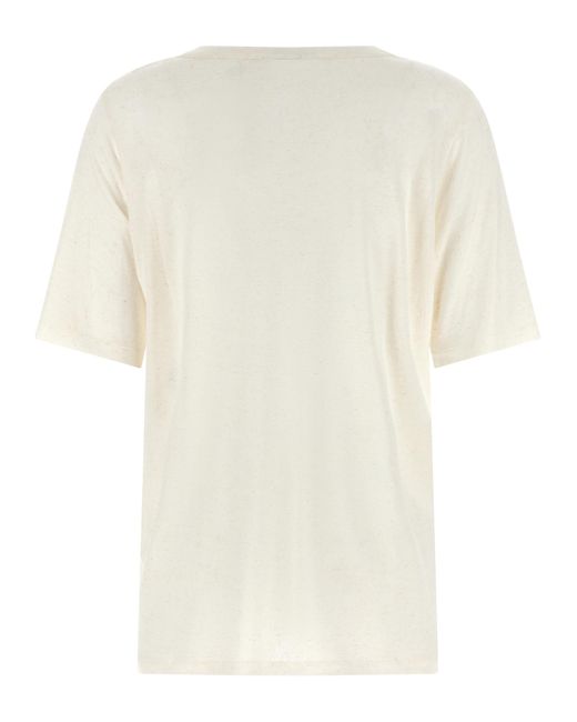 Stella McCartney White Beads Embroidery T-Shirt
