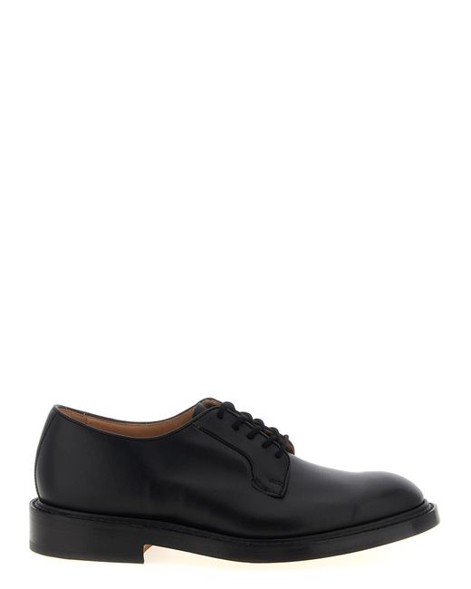 Tricker's Black Roberto Lace Up Shoes for men