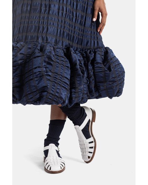 Noir Kei Ninomiya Blue Mid-Length Skirt With Volume