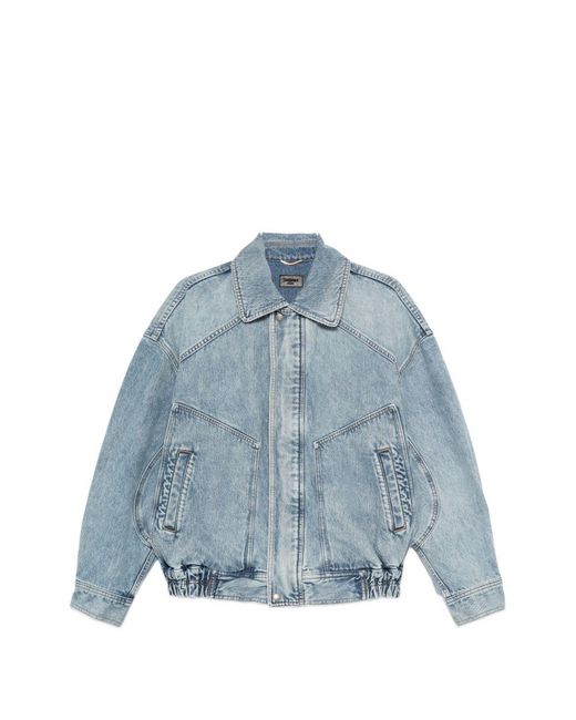 Saint Laurent Blue Organic Cotton Denim Jacket