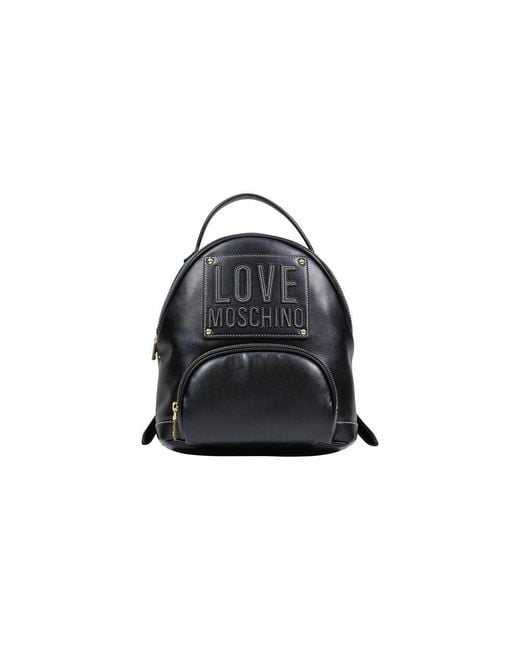 Love Moschino Black Polyethylene Backpack
