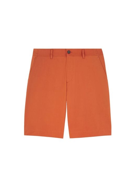 Maison Kitsuné Orange Bermuda Shorts for men
