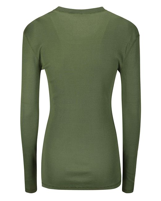 Lemaire Green Rib Long Sleeve T-Shirt