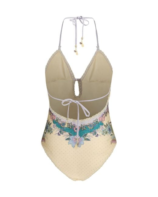 Zimmermann White One-Piece Swimsuit Indra Polyamide Swimwear