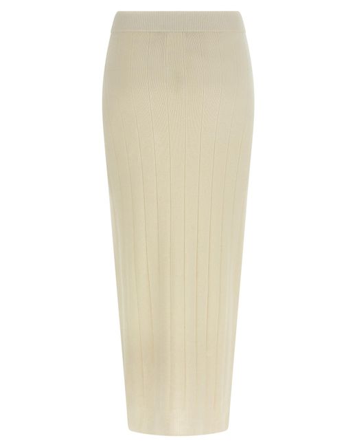 Max Mara White 'Sante' Skirt