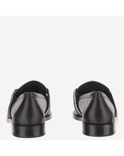 Bottega Veneta Black Loafers Astaire Leather Calf