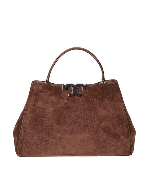 Tory Burch Brown Eleanor Suede Bag