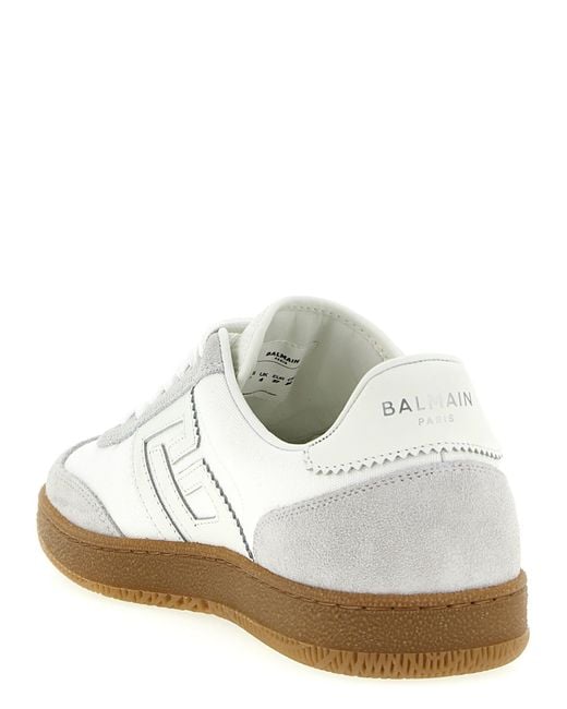 Balmain White Swan Sneakers