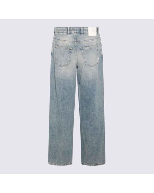 PT01 Blue Cotton Denim Jeans for men