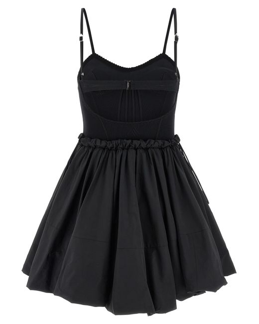 The Attico Black Taffeta Dress