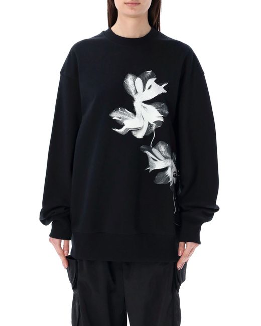 Y-3 Blue Graphic French Terry Sweatshirt
