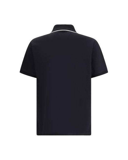 Gucci Black Logoed Polo Shirt for men