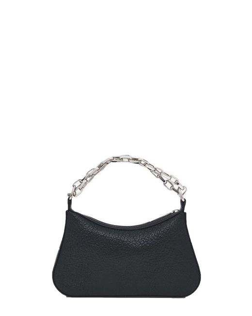 Alexander McQueen Black Mini T-Buckle Clutch Bag
