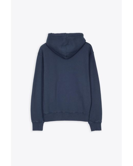 Maison Kitsuné Maison Kitsune Flowers Comfort Hoodie Ink Blue Hoodie ...