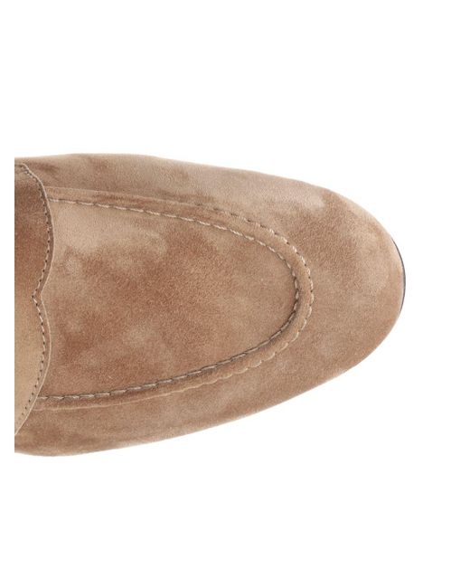 Brunello Cucinelli Brown Suede Loafers Lace-Up Shoes for men
