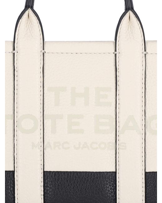 Marc Jacobs White Mini The Colorblock Tote Bag