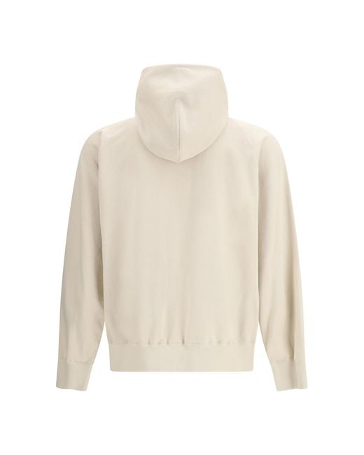 Sacai Natural Cotton Jersey Hoodie By + Carhartt Wip Sweatshirts for men