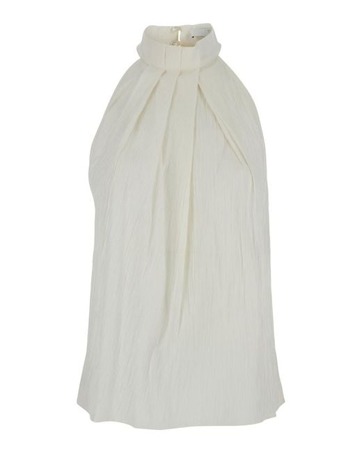 Tela White Top Inca Str With Details