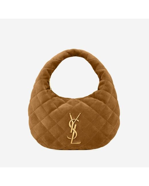 Saint Laurent Brown Handbag Icare Suede Handbags