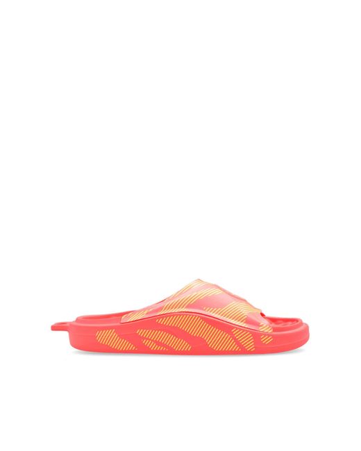 Adidas By Stella McCartney Red Slides With Logo