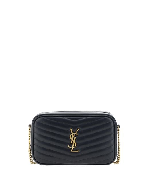 Saint Laurent Black Lou Shoulder Bag Leather Calf Bos Taurus
