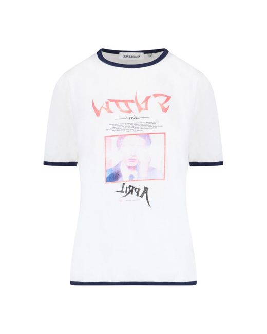 Our Legacy White 'stampa Snow Shigatsu' T-shirt