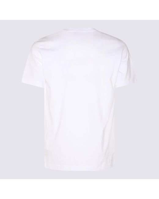 Comme des Garçons White Multicolour Cotton T-Shirt for men