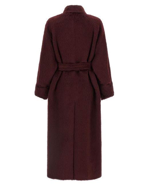 Max Mara Red 'Albata1234' Coat