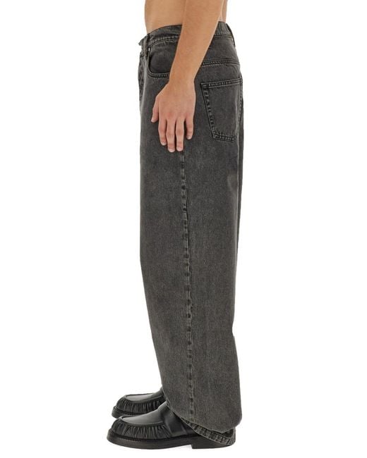Etudes Studio Gray Wide Leg Jeans Organic Cotton for men