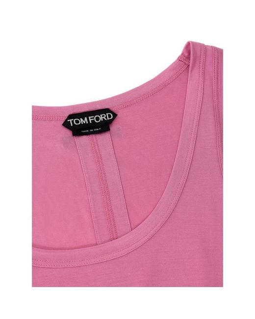 Tom Ford Pink Silk Tank Top