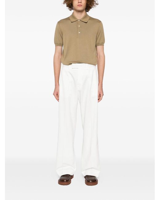 Tom Ford White Polo Shirt Cotton for men
