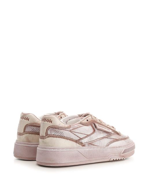 Reebok Pink Club C Ltd Leather Sneakers for men