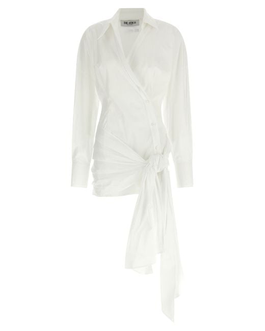 The Attico White Chemisier Dress Dresses
