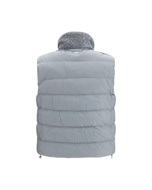 Herno Gray Polyester Sleeveless Jacket