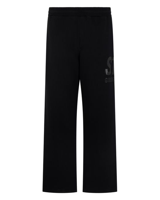 Golden Goose Deluxe Brand Black Cotton Jogging Pants Trousers for men