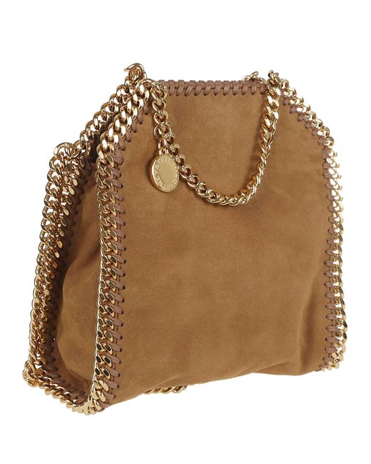 Stella McCartney Brown Tiny Tote Alter Suede