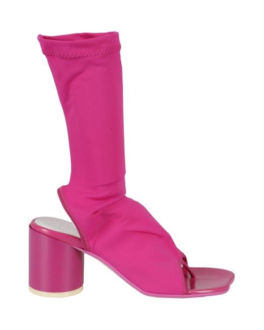 MM6 by Maison Martin Margiela Pink Slip-on Sock-style Boots