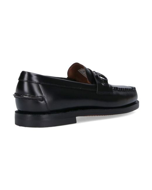 Sebago Black Flat Shoes Upper: Leather