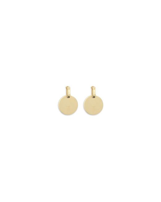 Versace Metallic Brass Earrings