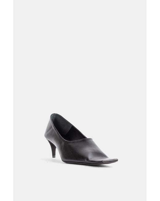 Khaite White Escarpins Marlene Pump 50 En Cuir Noir Pumps