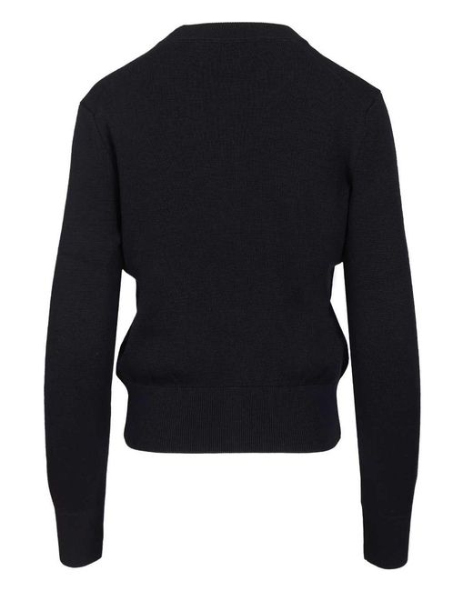 AMI Blue Ami Ami De Cå“Ur Wool Sweater