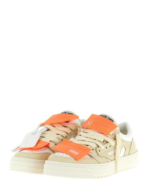 Off-White c/o Virgil Abloh White '3.0 Court Low Top' Sneakers