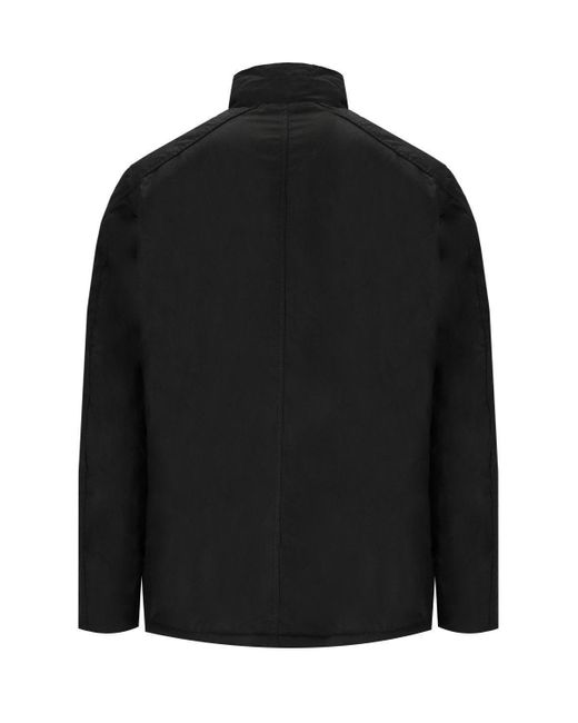 Barbour International Winter Lockseam Wax Black Jacket for men